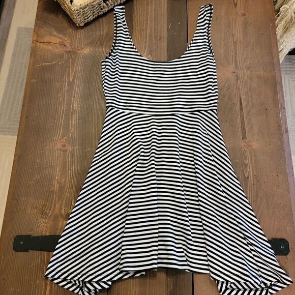 Sparkle & Fade black and white stripe dress small - Picture 2 of 5